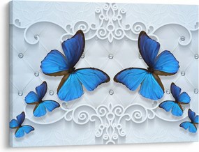 Kép - kék pillangók (70x50 cm)