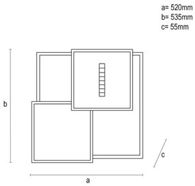 LED Dimmelhető mennyezeti lámpa LED/95W/230V 3000-6500K fehér + távirányítás