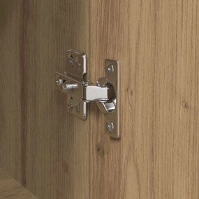 Oldalszekrények 2 pcs kézműves tölgy 120 x 35 x 70 cm Faanyag