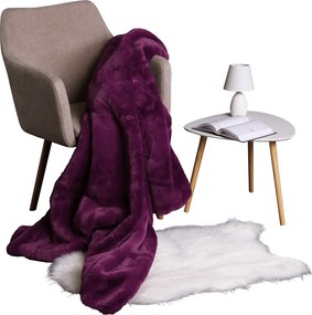 Műszőrme, fehér, 60x90, EBONY TYP 1