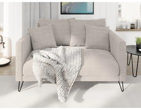 Világosbarna zsenília kanapé 140 cm Freya – Ropez