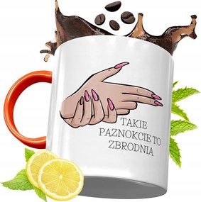 Narancssárga Bögre Kozmetikusnak Ajándék fényképes nyomattal