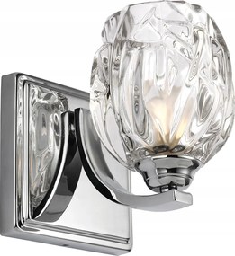 Fali lámpa króm kristály lámpabúra Glamour nappali hálószoba Feiss