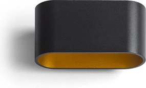 RENDL MARIO matná černá/zlatá 230V LED G9 5W