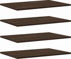 vidaXL 4 db barna tölgy színű szerelt fa fali polc 60 x 40 x 1,5 cm