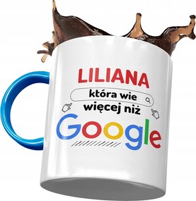 Kék Bögre Liliána Barátnő Feleség Ajándék Nyomtatott Fotóval