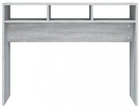 szürke sonoma színű szerelt fa tálalóasztal 105 x 30 x 80 cm