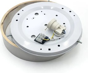 Mennyezeti lámpatest NATURAL 1xE27/15W/230V átm. 27,5 cm fenyő/fehér