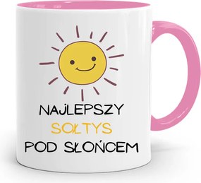 Soltésznak Rózsaszín Bögre A Legjobb A Nap Alatt fényképes nyomtatással