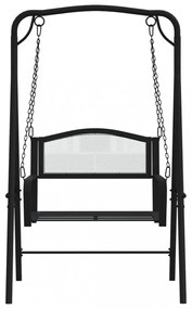 fekete acél hintapad 124 cm