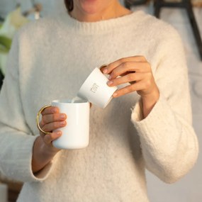 Fehér porcelán tejkiöntő ADD A LITTLE LOVE