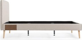 Lydia bézs kétszemélyes ágy, 160 x 200 cm - Kave Home