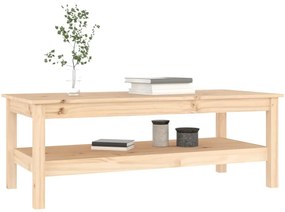 tömör fenyőfa dohányzóasztal 110 x 50 x 40 cm