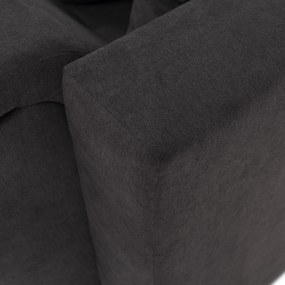 Ülőgarnitúra, szürkésbarna/sárga, szövet, balos, BRATO