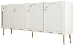 Konzolasztal Lyon 80 - Krém, Arany