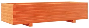 viaszbarna tömör fenyőfa kerti virágláda 110x40x26,5 cm