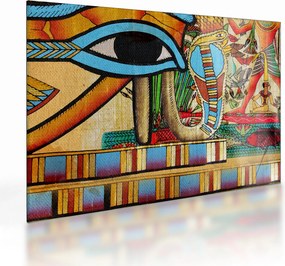 Egyiptomi motívumú kép (üvegen) (70x50 cm)