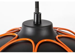 Rabalux 72034 - Csillár zsinóron SVENS 1xE27/60W/230V fekete/narancs