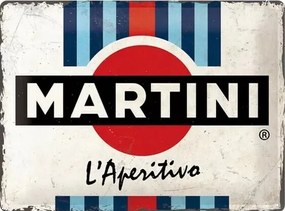 Fém tábla Martini L'Aperitivo Racing Stripes