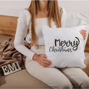 EMI Merry Christmas karácsonyi díszpárna 40x40 cm