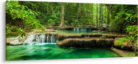 Kép - Zöld vízesés (120x50 cm)