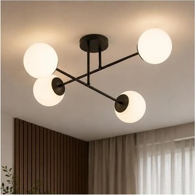 Brilagi - MILO felületre szerelhető csillár 4xE27/60W/230V fekete
