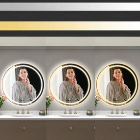 LED Tükör 90cm MMJ BRUSH ROSE GOLD