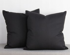 Terasz párnahuzat pamut fekete 45x45 természet szuper