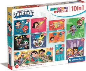 DC Super Hero Idols 10 az 1-ben puzzle Clementoni