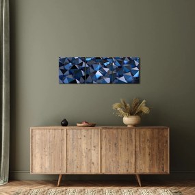 Absztrakciós kép (órával) (90x30 cm)