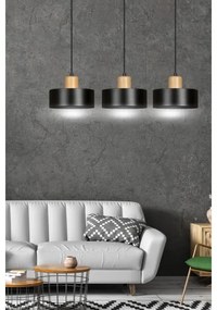 Csillár zsinóron TORIN 3xE27/15W/230V fekete