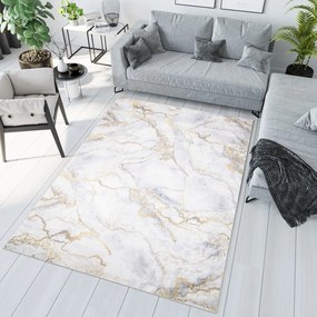 TOSCANA Modern világos szőnyeg márványmintával Szélesség: 120 cm | Hossz: 170 cm