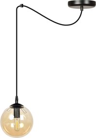 EMIBIG 938-1 GIGI Modern Függesztett Lámpa Borostyán, Fekete E14/T26 IP20