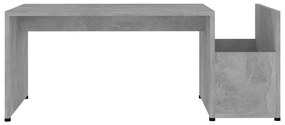 Betonszürke szerelt fa dohányzóasztal 90 x 45 x 35 cm