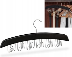 Relaxdays fekete fa Akasztós fogas