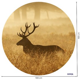 PIPPER. Kör alakú falmatrica "Szarvas 3" Méret: 100cm