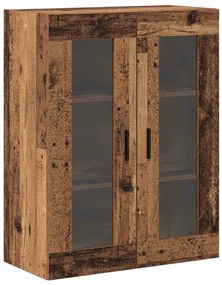 Fali Szekrények 2 pcs Régi fa 69.5 x 34 x 90 cm
