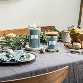 WoodWick Illatos gyertya nagy váza Evergreen Cashmere, 609 g