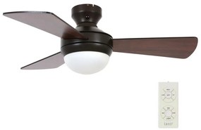 Lucci Air 512311- Mennyezeti ventilátor AIRLIE HUGGER 2xE27/15W/230V fa/barna + távirányító