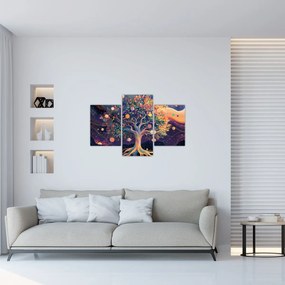 Kép – Lila fa tele energiával (90x60 cm)