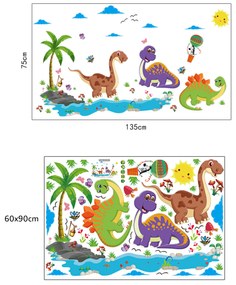 Falmatrica "Dinoszauruszok 2" 75x135cm