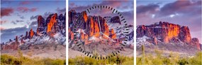 Kép - Hegyek Arizonában (órával) (90x30 cm)