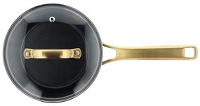 Indukciós tűzhelyhez alkalmas alumínium lábas fedővel, tapadásmentes felülettel 1,5 l – Holm