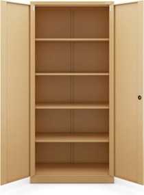 Nagyméretű polcos szekrény JAN H, 900 x 1950 x 400 mm, Fresh Style: bézs