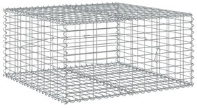 horganyzott vas gabion kosár fedéllel 100 x 100 x 50 cm