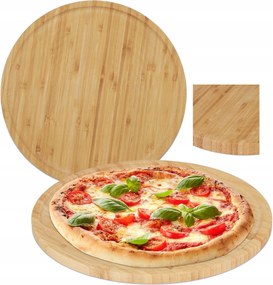 Patera Pizzatálca Fa Bambusz 32 CM 2 db-os Szett