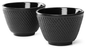 Jang 2 db fekete öntöttvas teásbögre, ⌀ 7,8 cm - Bredemeijer
