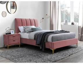 Mirage Velvet ágy 90 x 200 cm, rózsaszín