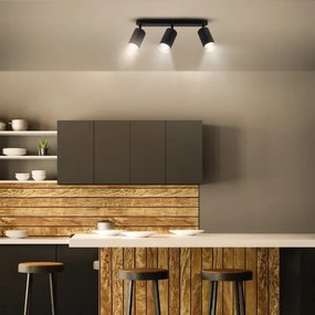 Brilagi - Fürdőszobai spotlámpa SELE 3xGU10/30W/230V IP44 fekete