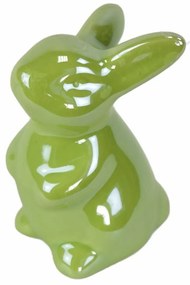 Húsvéti kerámia nyuszi Greeny zöld, 8 cm